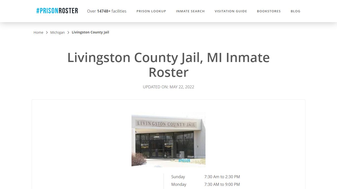 Livingston County Jail, MI Inmate Roster - Prisonroster